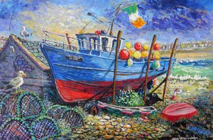 'Carmel Patricia Kilkee' oils on deep edged canvas 77 x 51 cm