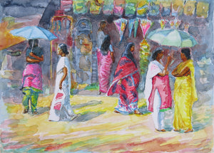 Cochin India watercolour