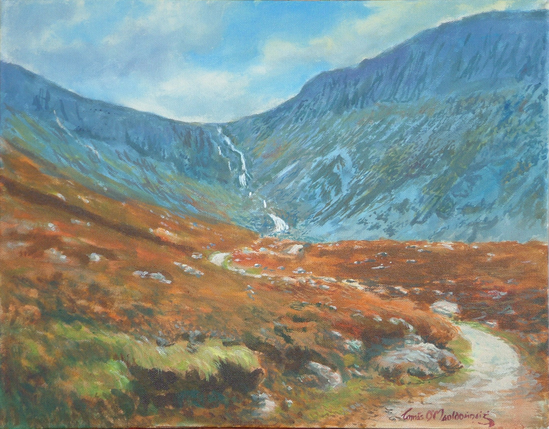Comeragh Mountains Waterford. Oils