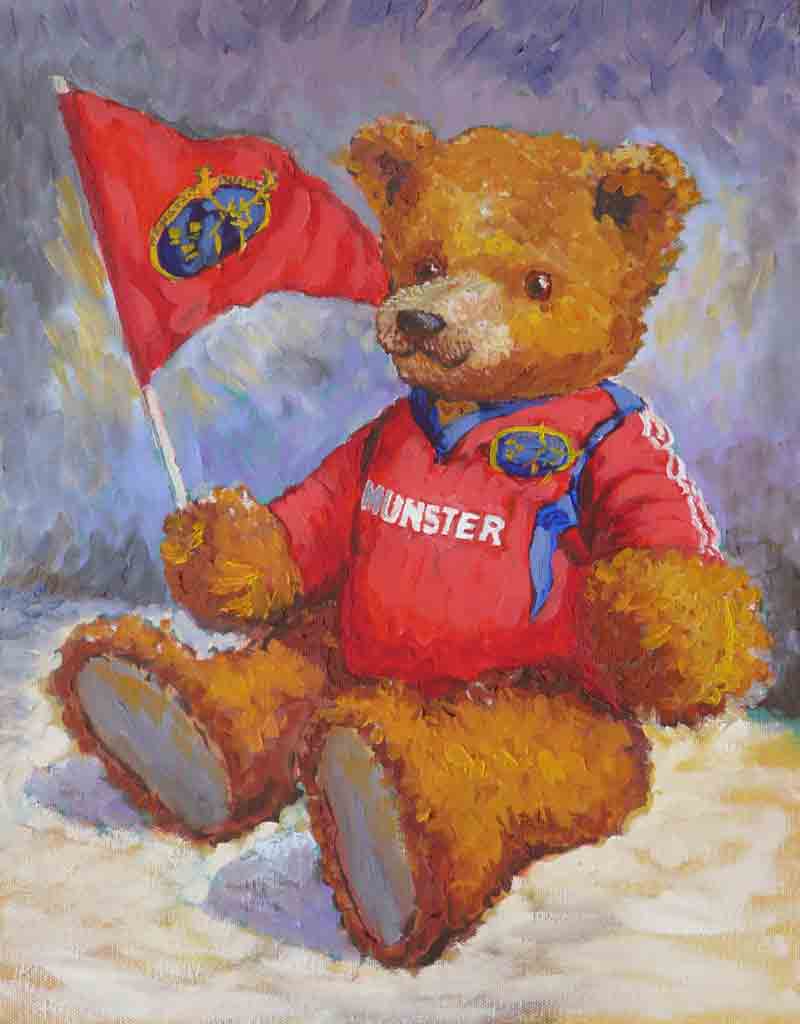 'Munster Teddy' oils on canvas