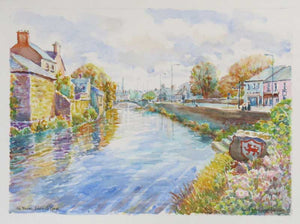 'River Fergus, Ennis Co Clare',  watercolour 40 x  30cm