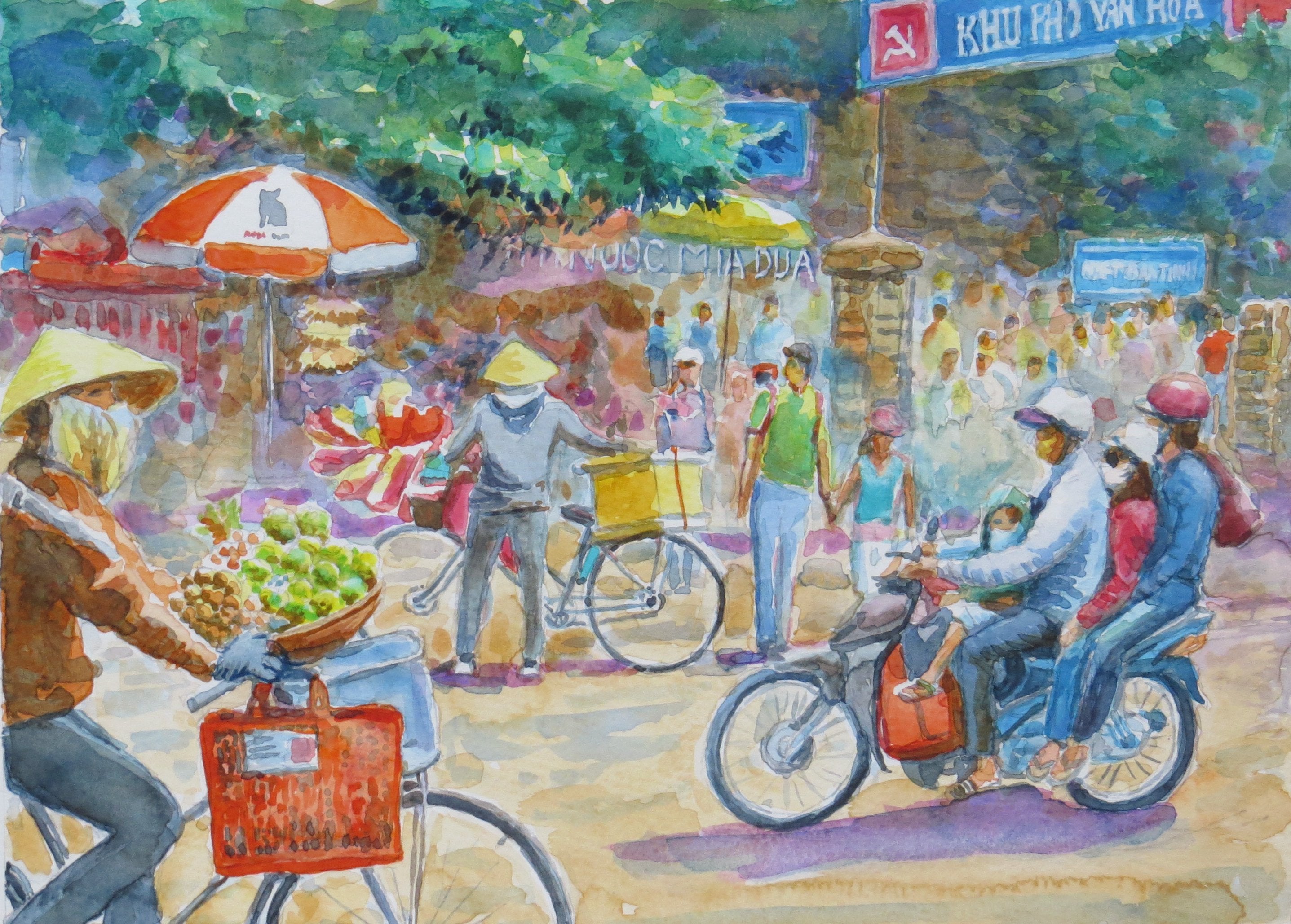 Vietnam. watercolour   40 x 30 cm